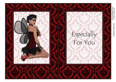 Gothic Beauty Fairy Fold Back