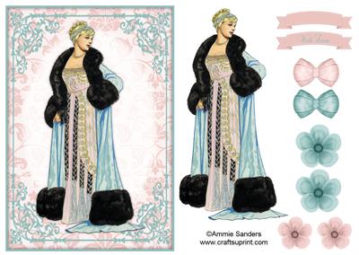 Vintage Fashion Beauty Quick Card
