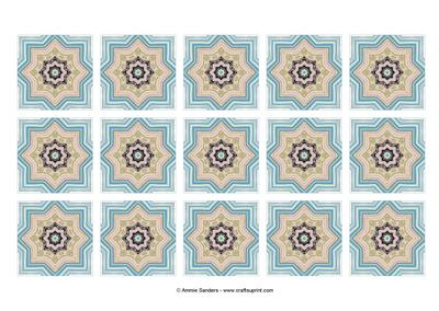 Vintage Fashion Beauty Teabag Tiles