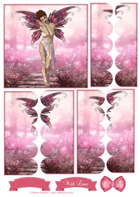 Ethereal Fairy ' Sunrise ' Scallop Side Stacker