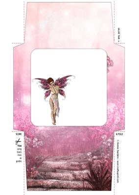 Ethereal Fairy ' Sunrise ' 5x5 Envelope