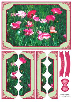 Beautiful Watercolour Wild Flowers Scallop Side Stacker