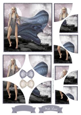 Beautiful Siren of the Sea Corner Stacker