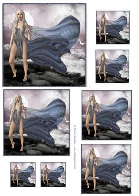 Beautiful Siren of the Sea Topper Sheet