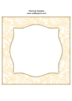 Vintage Rose 8x8 Blank Card Front - Rich Shade