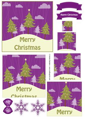 Oh Christmas Tree Pyramid Decoupage