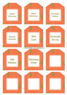 Oh Christmas Tree Sentiment Tags