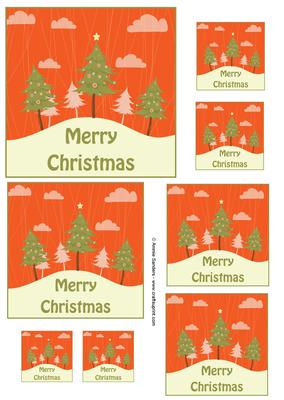 Oh Christmas Tree Assorted Size Toppers
