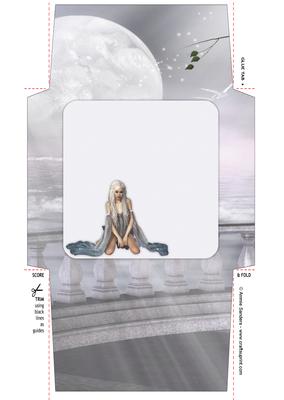 Beautiful Siren of the Sea 5x5 Envelope