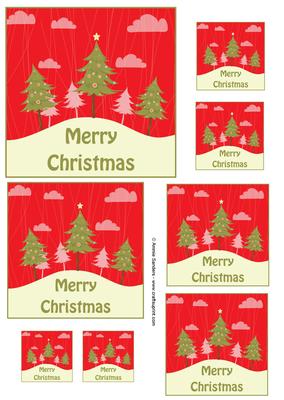 Oh Christmas Tree Assorted Size Toppers