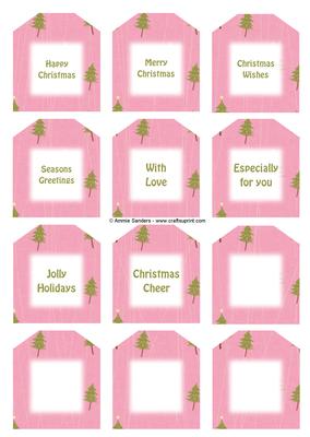 Oh Christmas Tree Sentiment Tags