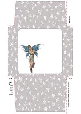 Ethereal Fairy ' Dusk ' 5x5 Envelope