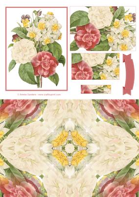 Vintage Floral Bouquet Quick Card