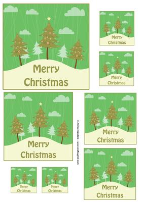 Oh Christmas Tree Assorted Size Toppers