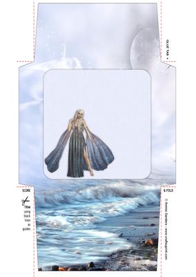 Beautiful Siren of the Sea 5x5 Envelope
