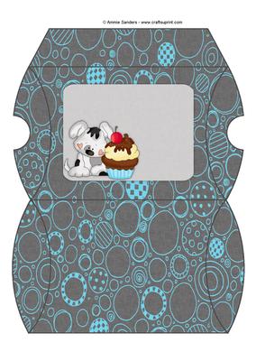 Puppy & Cupcake Pillow Box