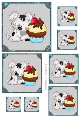Puppy & Cupcake Toppers