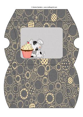 Puppy & Cupcake Pillow Box
