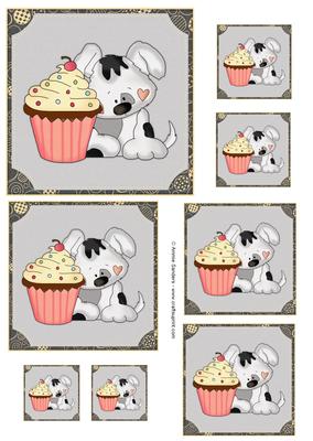 Puppy & Cupcake Toppers