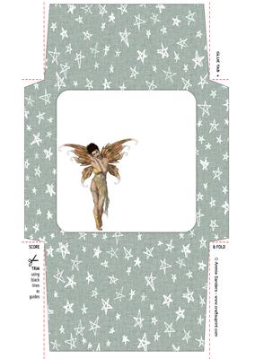 Ethereal Fairy ' Evening ' 5x5 Envelope