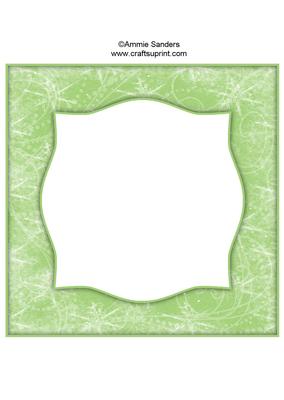 Snow Flurry 8x8 Blank Card Front - Bright Shade