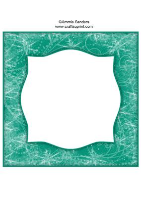 Snow Flurry 8x8 Blank Card Front - Bright Shade