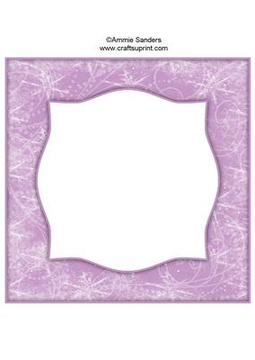 Snow Flurry 8x8 Blank Card Front - Bright Shade