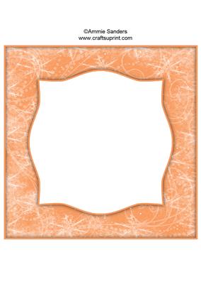 Snow Flurry 8x8 Blank Card Front - Bright Shade