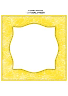Snow Flurry 8x8 Blank Card Front - Bright Shade