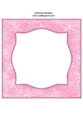 Snow Flurry 8x8 Blank Card Front - Bright Shade