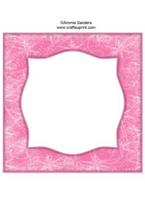 Snow Flurry 8x8 Blank Card Front - Bright Shade