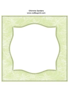 Snow Flurry 8x8 Blank Card Front - Bright Shade