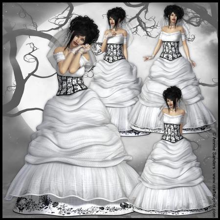 Beautiful Bride High Quality Poser Graphics