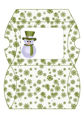 Christmas Snowman Pillow Box