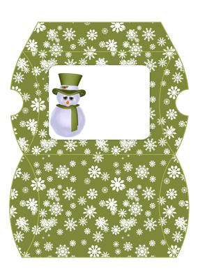 Christmas Snowman Pillow Box