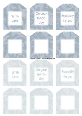 Beautiful Blushing Bride Sentiment Tags