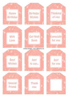 Delightful Cupcake Sentiment Tags