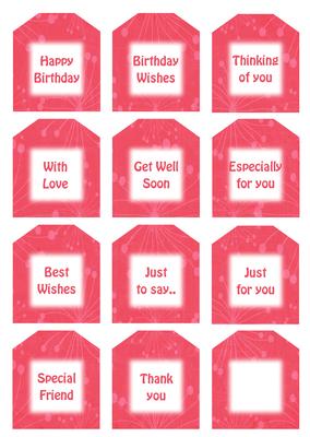 Delightful Cupcake Sentiment Tags