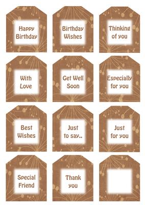 Delightful Cupcake Sentiment Tags