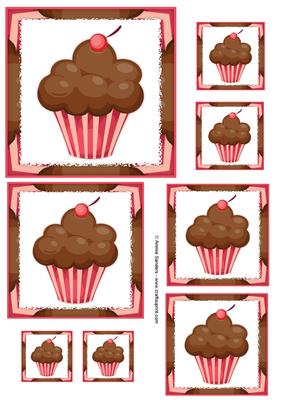 Delightful Cupcake Assorted Size Toppers