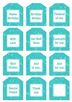 Delightful Cupcake Sentiment Tags