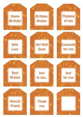 Delightful Cupcake Sentiment Tags