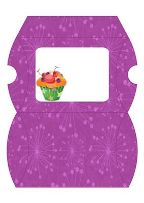 Delightful Cupcake Pillow Box