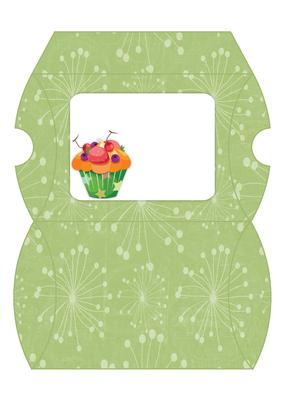Delightful Cupcake Pillow Box
