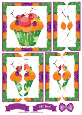 Delightful Cupcake Scallop Side Stacker