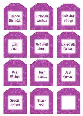 Delightful Cupcake Sentiment Tags