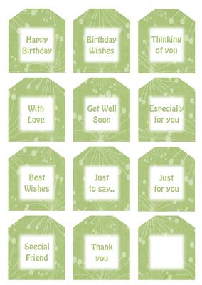 Delightful Cupcake Sentiment Tags