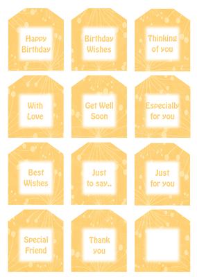 Delightful Cupcake Sentiment Tags