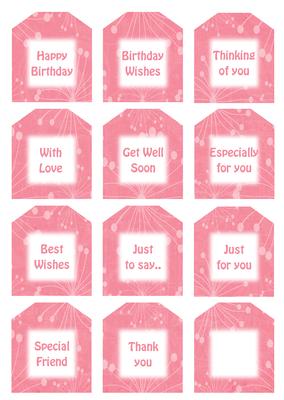 Delightful Cupcake Sentiment Tags