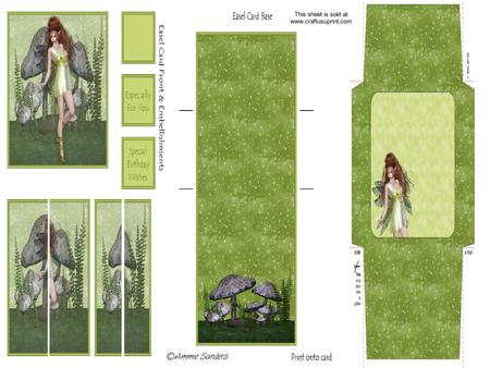 Woodland Fairy Side Stacker Easel Card Kit